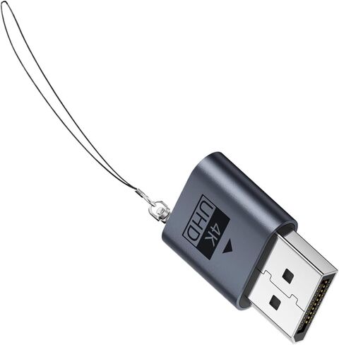 محاكي DP، محاكي إخراج الفيديو، محول المنفذ الرقمي، يحل مشكلات بدء تشغيل الأجهزة بدون رأس، يحسن مستوى سلاسة البث، أجهزة ملحقات الكمبيوتر المحمول، حجم صغير الحجم يناسب المنفذ in Kuwait