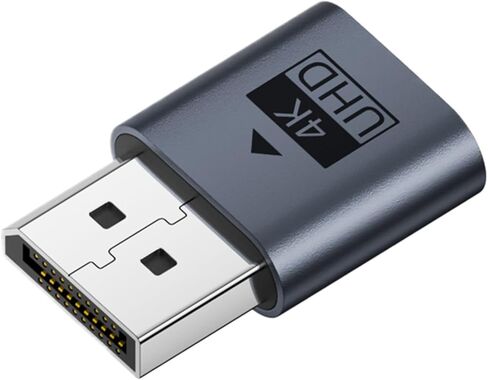 محاكي DP، محاكي إخراج الفيديو، محول المنفذ الرقمي، يحل مشكلات بدء تشغيل الأجهزة بدون رأس، يحسن مستوى سلاسة البث، أجهزة ملحقات الكمبيوتر المحمول، حجم صغير الحجم يناسب المنفذ in Kuwait