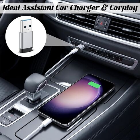 2 حزمة USB C أنثى إلى USB ذكر محول، USB2.0 محول، نوع C إلى USB محول كابل شاحن للكمبيوتر المحمول شاحن سيارة سماعة رأس الكمبيوتر in Saudi Arabia