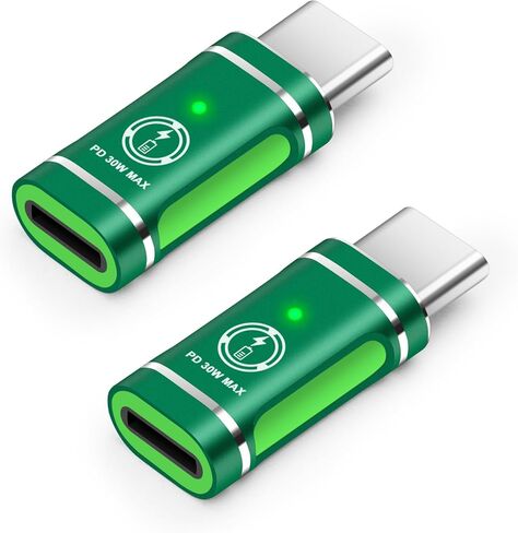 USB C to Lightning Adapter (2 Pack), Lightning Female to USB Type C Adapter Supports PD Charging and Data Transfer (Black) in Saudi Arabia