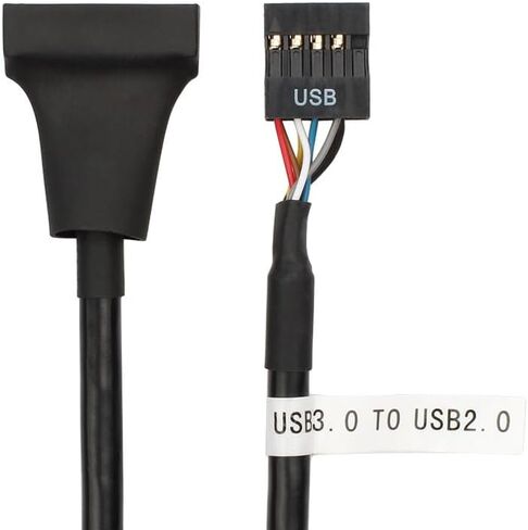 كابل رأس USB 3.0 إلى USB 2.0 بطول 0.15 متر، محول موصل داخلي للوحة الأم من 19 دبوس إلى 9 دبوس in Kuwait