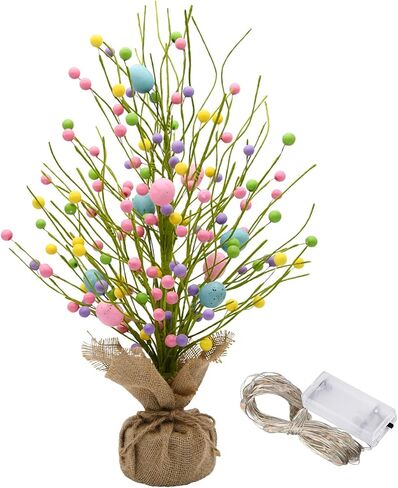 CRCZK St Patricks Day Artificial Tree Decorations St.Patricks Day Decorations St Patricks Day Tabletop Centerpieces Saint Patricks Day Lighted Tree with 20 LEDs, Shamrock&Gold Coins Irish Decor Gifts in Saudi Arabia