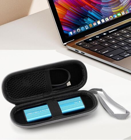 External Hard Drive Case for M.2 2280 2260 2242 2230 Case,M.2 SSD Holder Storage,EVA Portable Carrying Case with Water-Resistant and Dust Proof (Grey) in Saudi Arabia
