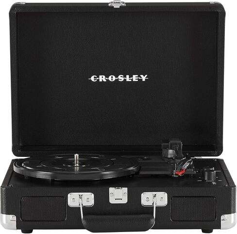 Crosley CR8005F-GF Cruiser Plus Vintage 3-Speed Bluetooth in/Out Suitcase Vinyl Record Player Turntable with Built-in Speakers, Groovy Floral in Saudi Arabia