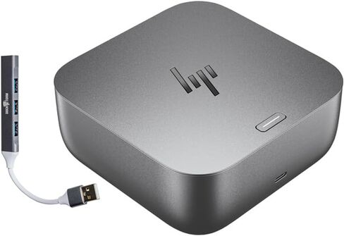 HP 180W G6 Thunderbolt 4 Ultra Dock Port Replicator Bundle w/DKZ Hub (Universal Thunderbolt/USB-C Docking Station, Single Cable for Charging, Data Transfers to Any Brand Laptop) 9X481UT#ABA in Saudi Arabia