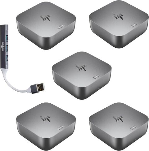 HP 180W G6 Thunderbolt 4 Ultra Dock Port Replicator Bundle w/DKZ Hub (Universal Thunderbolt/USB-C Docking Station, Single Cable for Charging, Data Transfers to Any Brand Laptop) 9X481UT#ABA in Saudi Arabia