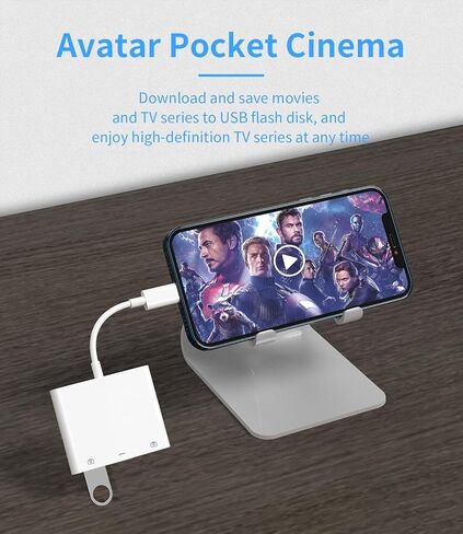 محول Lightning إلى USB (3in1) لهاتف iPhone 14 لجهاز iPad 2 منافذ USB-A موصل كابل OTG لوحة المفاتيح والماوس والكاميرا ومحول محرك فلاش وقارئ بطاقات شاحن لمنفذ Apple Splitter ذكر شحن 3.0 Dongle in Kuwait