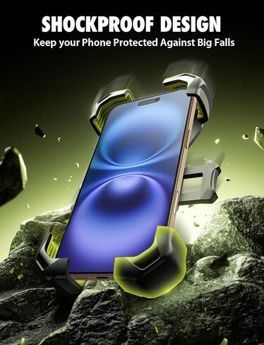 حامل هاتف السيارة Bracketron X-Lock عالي التحمل للشاحنة - حامل هاتف لسيارتك مع أمان XGrip ذو 4 نقاط للزجاج الأمامي ولوحة القيادة - متوافق مع iPhone وAndroid in Kuwait