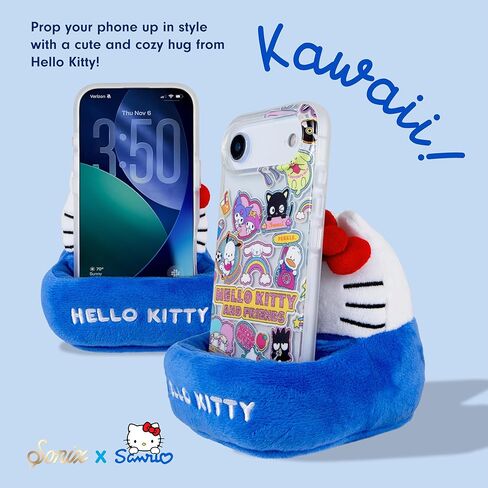 Sonix x Sanrio | Hello Kitty Plush Phone Holder - Smartphone Pillow Stand, Cozy Desk Decor in Saudi Arabia