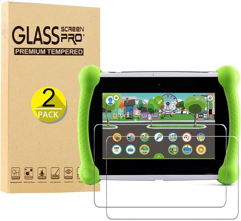 Compatible with Leapfrog LeapPad Academy Tablet 7 inch Tempered Glass Screen Protector - 2 Pack, Case Friendly, 9H Hardness, HD Clear, Anti-Scratch, Bubble Free, Anti-Fingerprint in Kuwait