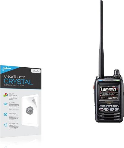 واقي شاشة BoxWave متوافق مع Yaesu FT5DR - ClearTouch Crystal (عبوتان)، غلاف فيلم عالي الدقة - يحمي من الخدوش in Kuwait