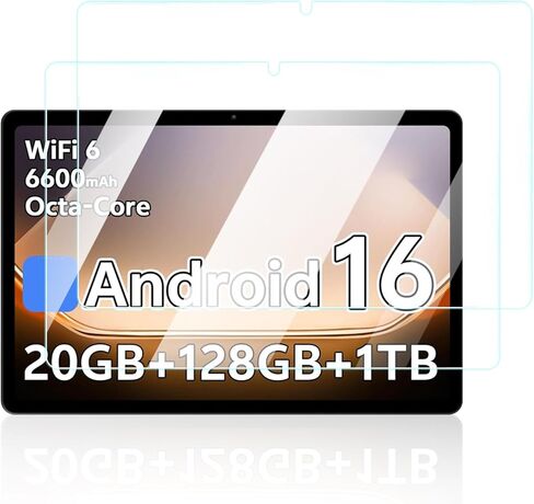 واقي شاشة لجهاز SHARECLOUD P10_T Android 16 مقاس 10.1 بوصة، مضاد للخدش بصلابة 9H حساسة للمس، حواف مستديرة 2.5D خالية من الفقاعات، سهل التركيب، عبوتان. in Kuwait