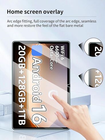 واقي شاشة لجهاز SHARECLOUD P10_T Android 16 مقاس 10.1 بوصة، مضاد للخدش بصلابة 9H حساسة للمس، حواف مستديرة 2.5D خالية من الفقاعات، سهل التركيب، عبوتان. in Kuwait