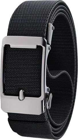 Men's Elastic Tactical Belt, Golf Work Ratchet Belt, Outdoor Nylon Casual Cuttable Belt in Saudi Arabia