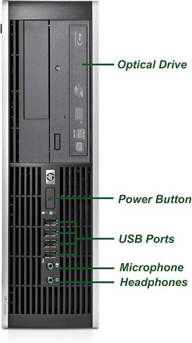 HP Elite 6300 Small Form Computer Desktop PC, Intel Core i5 3.2GHz Proccessor, 8GB Ram, 128GB M.2 SSD + 500GB HDD, WiFi&Bluetooth, Wireless Keyboard Mouse, 19-inch FHD Monitor, Windows 11(Renewed) in Kuwait