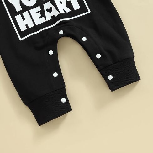 My First Valentines Day Baby Girl Outfit Mr Steal Your Heart Romper Long Sleeve Overalls Jumpsuit Cute Spring Clothes in Saudi Arabia