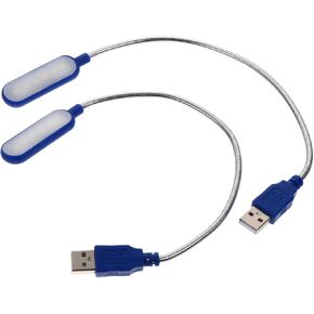 قطعتان من مصابيح قراءة الكمبيوتر المحمول USB المحمولة، مصابيح ليلية صغيرة مبتكرة للكمبيوتر، ضوء أبيض، مصابيح مكتب USB مدمجة للسفر والاستخدام المنزلي in Kuwait