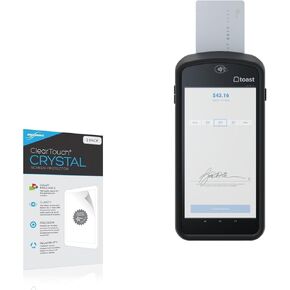 واقي شاشة BoxWave متوافق مع Toast Go 2 - ClearTouch Crystal (عبوتان)، غلاف فيلم عالي الدقة - يحمي من الخدوش in Kuwait