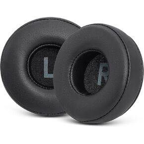 وسائد أذن بديلة من GVOEARS لـ JBL Tune 450BT / Tune 460BT / Tune 500BT / Tune 510BT / Tune 520BT / JR 300BT / JR 310BT / E40BT، وسائد الأذن مع جلد البروتين وإسفنج الذاكرة - أسود in Kuwait