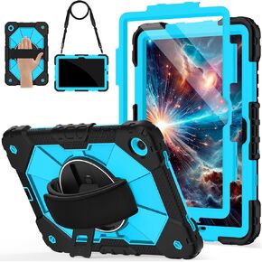 for Samsung Galaxy Tab A11 Plus/A9+ Case 2025/2023 11 Inch, Rugged Galaxy Tab A11+ Case Samsung A9 Plus Tablet Cover with 360 Rotating Stand Hand Strap Shoulder Strap Screen Protector,RosePink in Saudi Arabia