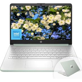 كمبيوتر محمول HP للأعمال مقاس 14 بوصة عالي الدقة، Intel Quad-Core N150، ذاكرة الوصول العشوائي 8 جيجابايت، 128 جيجابايت UFS، سنة واحدة للمكتب 365، كاميرا ويب، HDMI، بلوتوث، واي فاي، ويندوز 11 برو، تصميم نحيف، أخضر صفصاف in Saudi Arabia