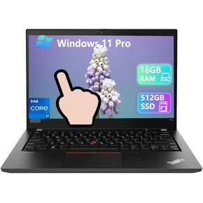 كمبيوتر محمول Lenovo Thinkpad T14 Business، شاشة لمس 14 بوصة FHD، Core i7-10610U (1.8 جيجا هرتز-4.9 جيجا هرتز)، ذاكرة الوصول العشوائي DDR4 16 جيجا، 512 جيجا SSD، كاميرا ويب، HDMI، Windows 11 Pro (متجدد) in Kuwait