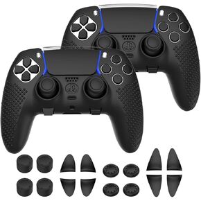 غطاء مضاد للانزلاق لوحدة تحكم DualSense PS5، والملحقات بما في ذلك غطاء DualSense Edge، وأغطية الإبهام، وموسعات المشغلات، وملصقات لوحة اللمس in Kuwait