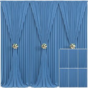 20ft x 10ft Wrinkle Free Blush Pink Backdrop Curtains for Wedding Parties Curtain Backdrop Photo Fabric Backdrop Drapes for Bridal Shower Photography Background Curtain 5ft(W) x 10ft(H), 4 Panels in Saudi Arabia