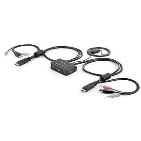 StarTech.com 2 Port USB DisplayPort Cable KVM Switch w/Audio and Remote Switch - USB Powered in Kuwait