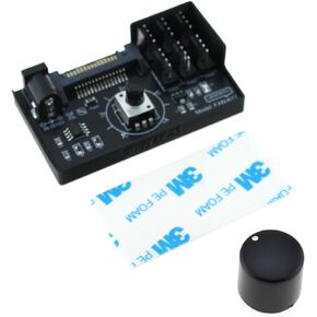 TAODAN 4 Pin 12V PWM Fan Controller مدعوم من SATA و DC 5525 مقبض سرعة مروحة التبريد مع أقصى إجمالي 60 وات 5 أمبير in Kuwait