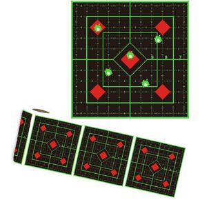 100 عبوة من ملصقات أهداف الرماية مقاس 15.24 سم - أهداف رش تفاعلية باللون الأخضر الفلوريسنت للتدريب على الهدف، والتدريب على المدى الداخلي والخارجي in Kuwait