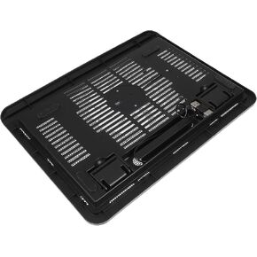 Laptop Cooling Pad and Fan Cooler for Gaming Laptops Black Plastic with Quiet Cooling Fans Adjustable Computer Stand Suitable for Desktop and Tablet Use in Saudi Arabia