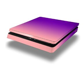غلاف لاصق من الفينيل متوافق مع جهاز Sony PlayStation 4 Slim Console، يبهت بسلاسة باللون الوردي والأرجواني (جهاز PS4 غير متضمن) in Kuwait