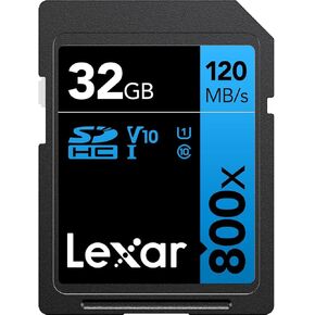 بطاقة ذاكرة Lexar عالية الأداء 800x 128 جيجابايت SDXC UHS-I، C10، U3، V30، فيديو عالي الدقة و4K، قراءة تصل إلى 120 ميجابايت/ثانية، لكاميرات التوجيه والتقاط، DSLR متوسطة المدى، كاميرا فيديو عالية الدقة (LSD0800128G) -BNNNU) in Kuwait