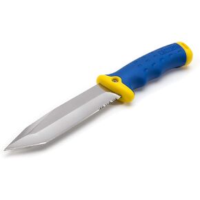 Estwing 5.5-Inch Fixed Blade Tanto Point Hunting/Outdoor/Tactical Knife with Multi-Mount Sheath, Stainless Steel, Partially Serrated, Durable Full Tang Design, Ergonomic Handle in Saudi Arabia