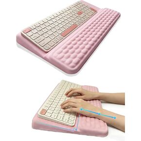 Computer Keyboard Stand with Wrist Rest, Ergonomic All-in-One Keyboard Riser with Palm Support Pad, Non-Slip Desktop Computer Stand for Office Home Gaming Desk (Black) in Saudi Arabia