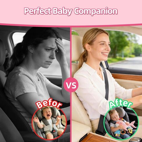 ألعاب الأطفال الموسيقية لمقعد السيارة من 6 إلى 12 شهرًا، لعبة حسية للسفر من 3 إلى 6 أشهر، ألعاب مونتيسوري القطيفة لرحلة الطريق مع عضاضة مجعدة القوام، حبال سحب تصدر صوتًا لحديثي الولادة هدية عيد الحب in Kuwait