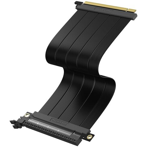كابل PCIe 6.0 PCIe x16 Riser (10 سم) - امتداد وحدة معالجة الرسومات ذات الزاوية اليمنى عالية السرعة، شريط مرن مسطح للتركيب الرأسي وSFF، الجيل الخامس المتوافق مع الإصدارات السابقة، محمي بسرعة 128 جيجابايت/ثانية لمحطة العمل in Kuwait