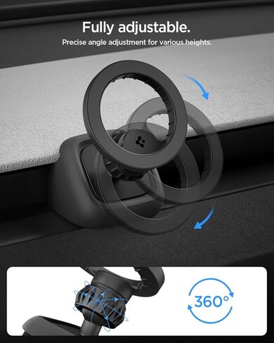 Spigen Tesla Air Vent Magsafe Mount [Upgraded Magnets & Optimized for FSD] Tesla Accessories Magnetic Phone Mount for 2025 2026 Model Y Juniper & 2024+ Model 3 Highland Standard & Premium in Kuwait