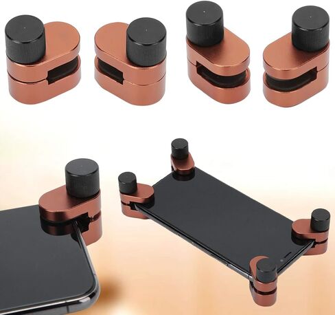 Phone Screen Clamp Adjustable Fixture Clip 4Pcs Multifunctional Screen Fixing Tool for Mobile Phone Tablet Repair Iron Material Durable Safe Rubber Padding in Saudi Arabia