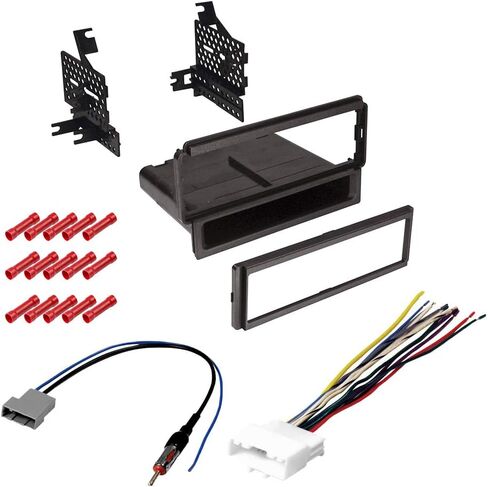 حزمة CACHÉ KIT1079 مع مجموعة أدوات تثبيت ستيريو السيارة لسيارة Nissan 2008 Frontier - في مجموعة تثبيت لوحة القيادة، والحزام، والهوائي لأجهزة استقبال راديو Din الفردية (4 عناصر) in Saudi Arabia