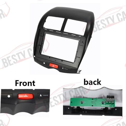 Fits for Mitsubishi ASX Peugeot 4008 Cirroen C4 Mitsubishi RVR Outlander Sport Car Radio Stereo Fascia Frame Double DIN 10.1 inch Dash Installation Mounting Kit in Saudi Arabia