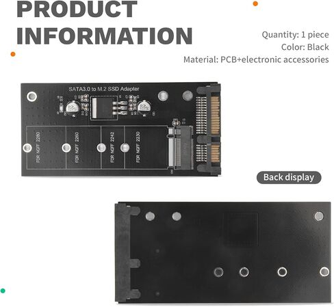 M.2 Adapter M2 to Adapter M.2 to Adapter M.2 NGFF Converter 2.5inch SATA3 Card B Key for 2230-2280 M2 SSD in Saudi Arabia
