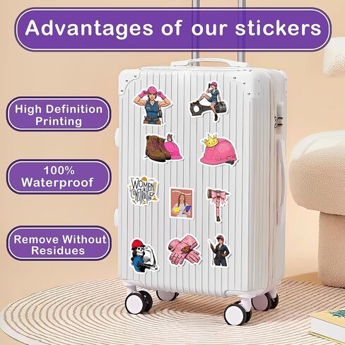 50 Pcs Women Hardhat Sticker Female Blue Collar Stickers Waterproof Vinyl Inspiring Career Decals Water Bottle Helmet Fridge Toolbox Phone Laptop Hard Hat Christmas Gifts for Girls Ladies Mom in Saudi Arabia