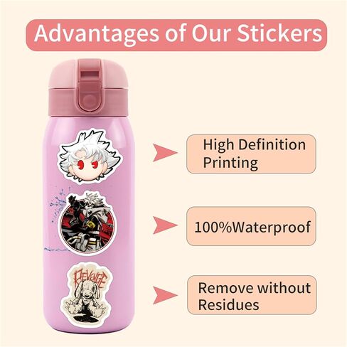 60Pcs GACHIAKUTA Stickers,New Japanese Anime Stickers for Teens,Cool Manga Sticker Pack,Cartoon Characters Stickers Anime Decorative Sticker for Teens Adults,Waterproof Decals for Laptop,Phone Case in Saudi Arabia
