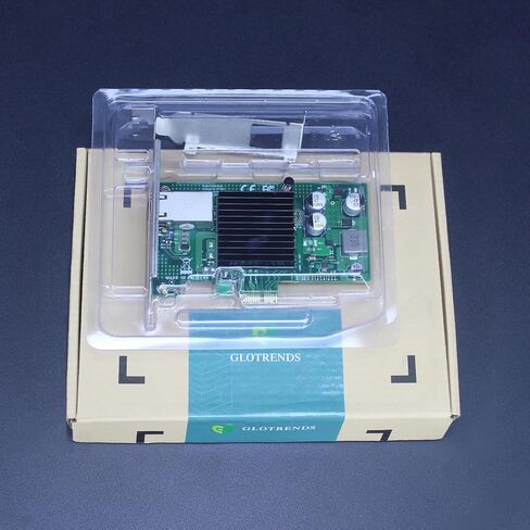 GLOTRENDS ST7225 PoE+ Network Card with AVB/TSN Function, Gigabit Ethernet RJ45 LAN Port, PCIE 2.1 X1 Interface, Regular & Low Profile Bracket in Saudi Arabia