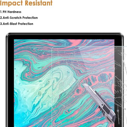 واقي شاشة مكون من قطعتين متوافق مع Relndoo T901 10.1" 2025، زجاج مقسى [وضوح HD] [9 صلابة] [مضاد للخدش] in Kuwait