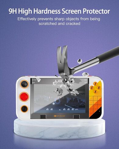 3 Pack Screen Protector for My Arcade Atari Gamestation Go Handheld Game Console, 9H Hardness Tempered Glass for My Arcade Atari Gamestation Go,Anti-Scratch, HD Clarity,Bubble Free in Saudi Arabia