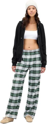 GAP Womens Flannel PJ Pant Fs Red Black Plaid L in Saudi Arabia