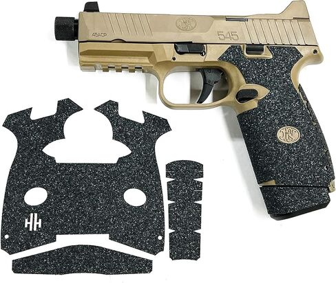 شريط قبضة مسدس Handleitgrips متوافق مع FN 545 وFN 510 - شريط قبضة مسدس مطاطي أسود، سهل التركيب، قطع غيار وإكسسوارات المسدس، مملوكة للمحاربين القدامى، صنع في الولايات المتحدة الأمريكية in Saudi Arabia